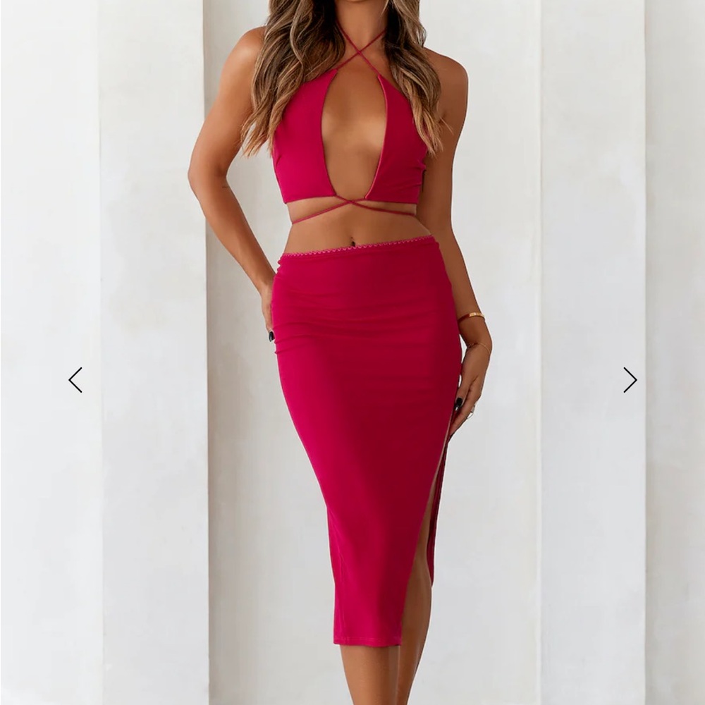 Hello Molly Honey Sweet Pink Midi Dress